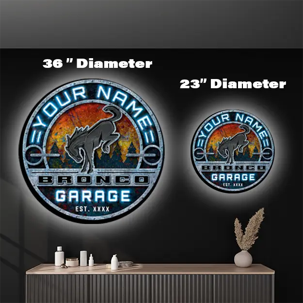 Bronco Custom LED Sign 36 in