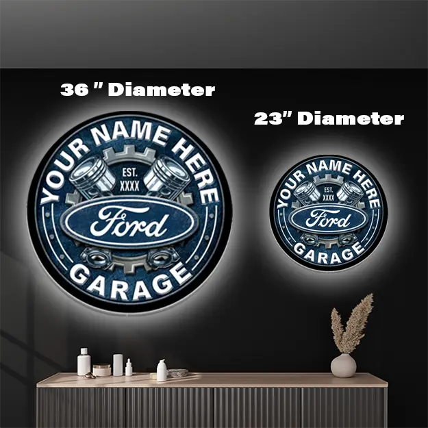 Ford Garage Custom LED Sign 23 in