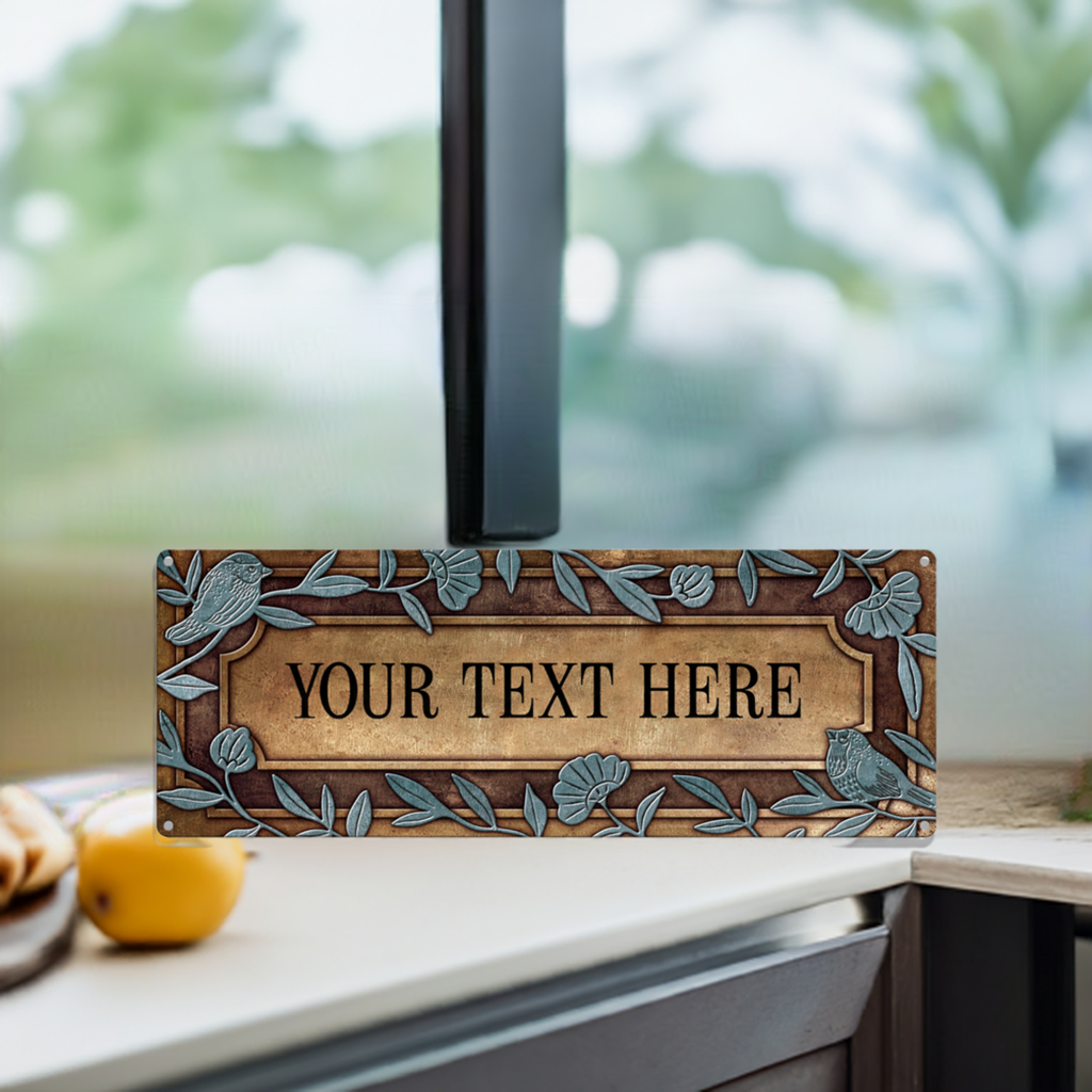 Sparrows Custom Metal Sign