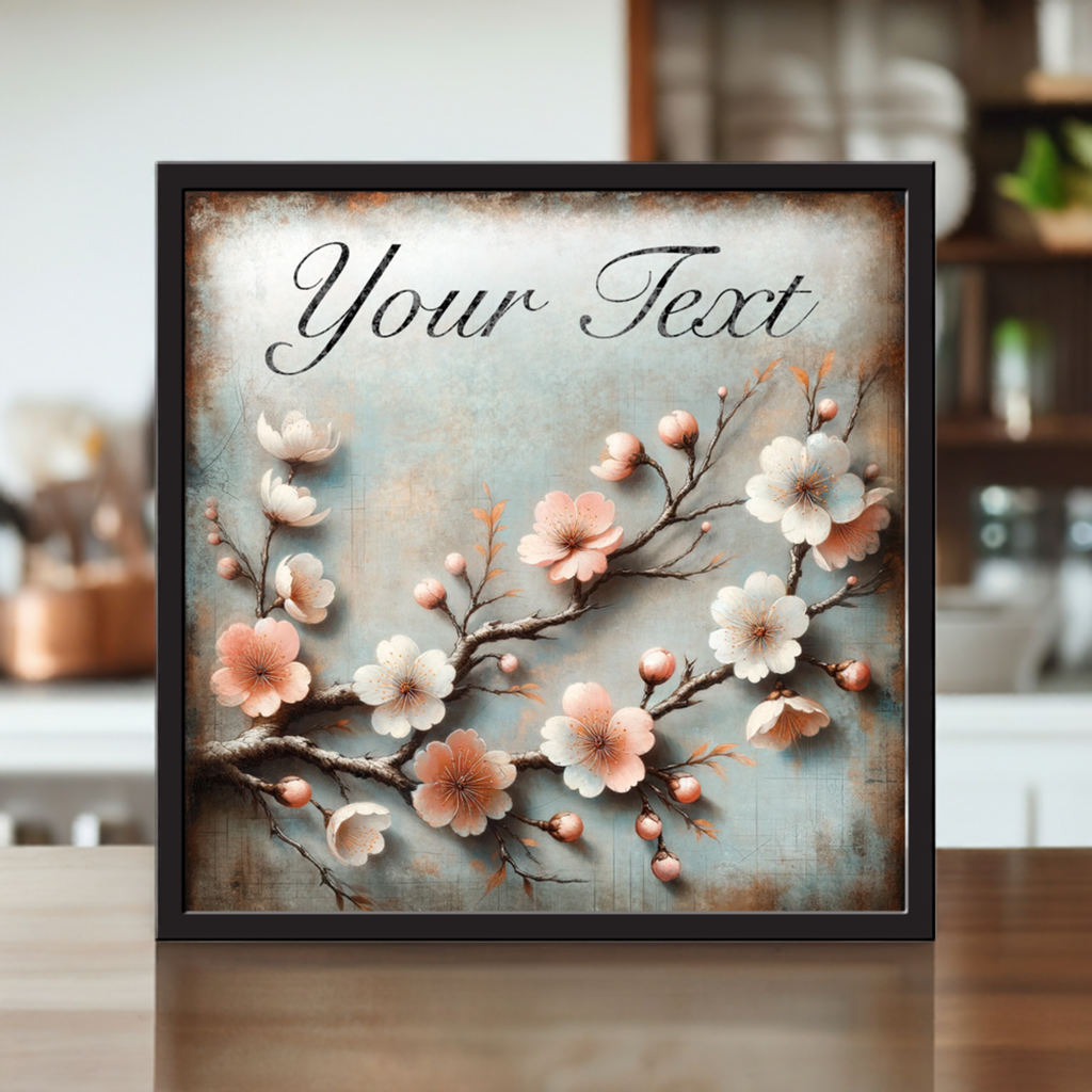 Cherry Blossom 24 x 24 Framed Canvas