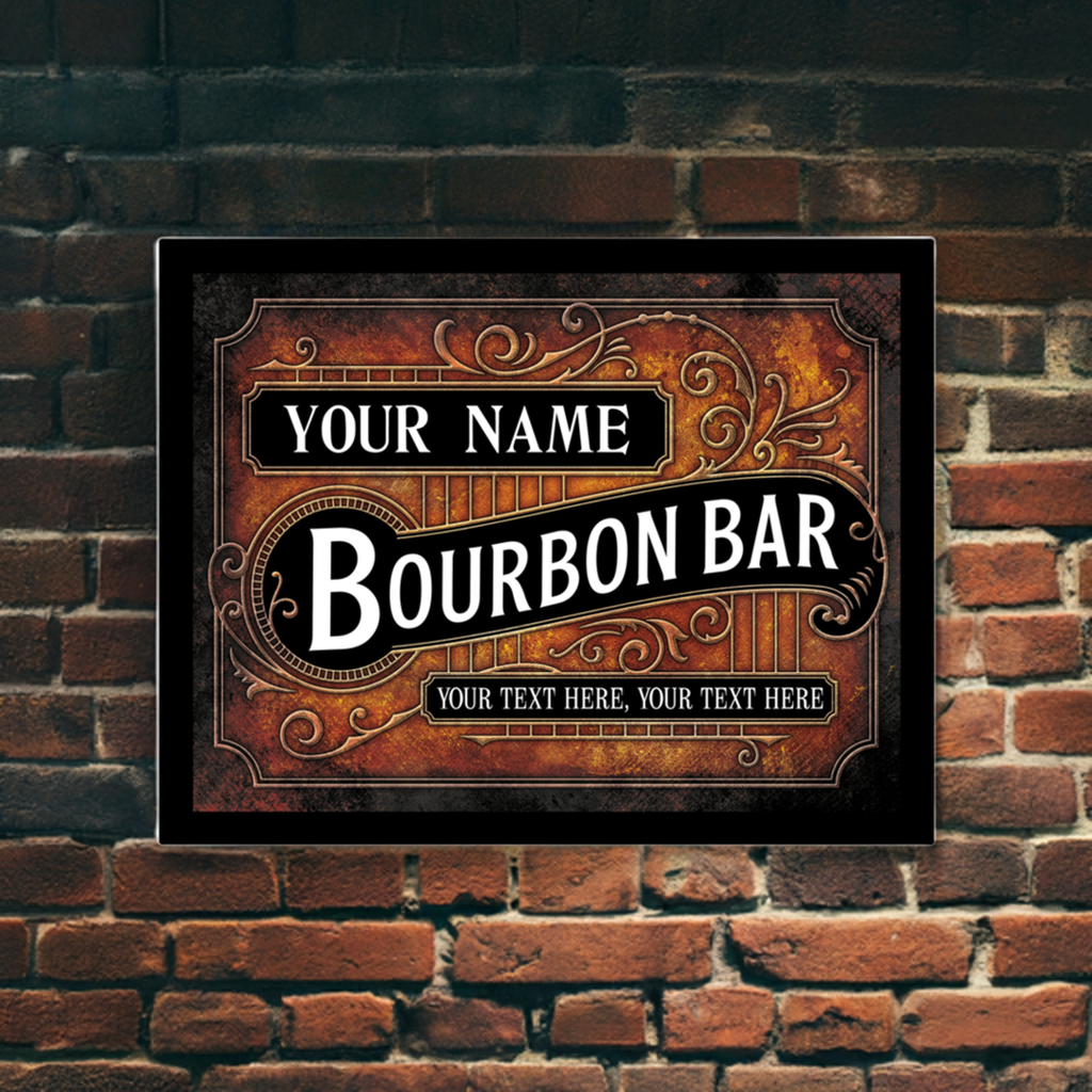 Bourbon Bar Custom LED Sign