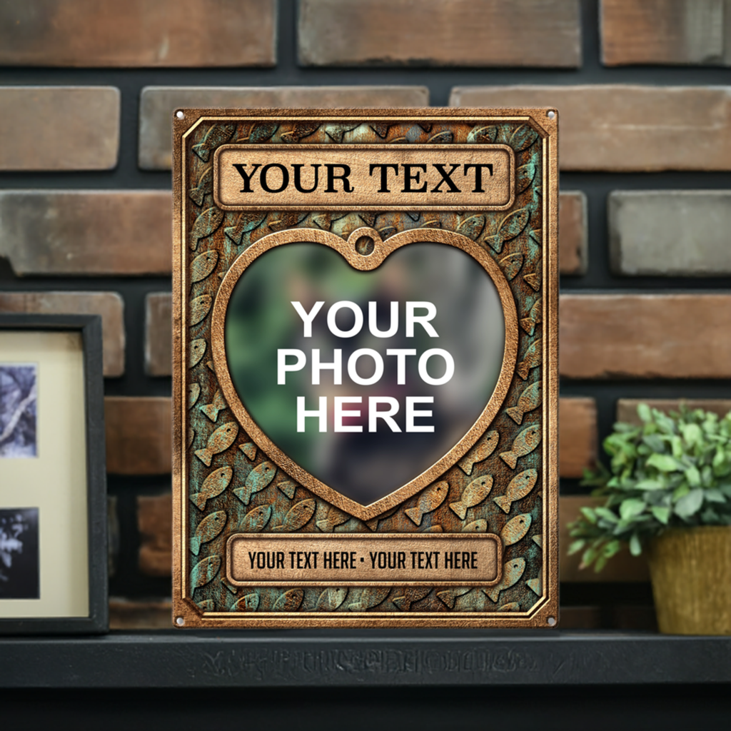 Cat Pet Plaque Photo Custom Metal Sign