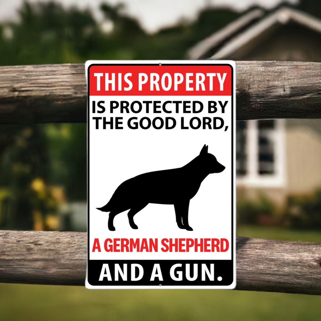 This Property Danger Custom Metal Sign