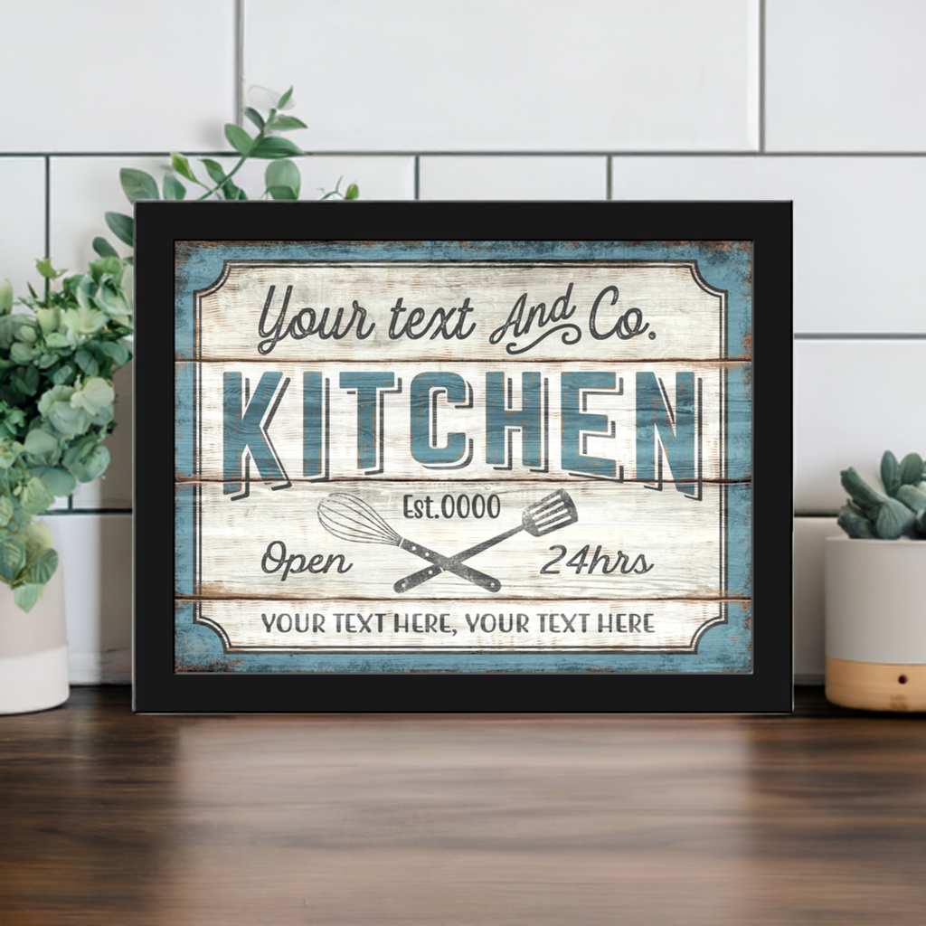 Farmhouse Kitchen 24x32 Framed Canvas