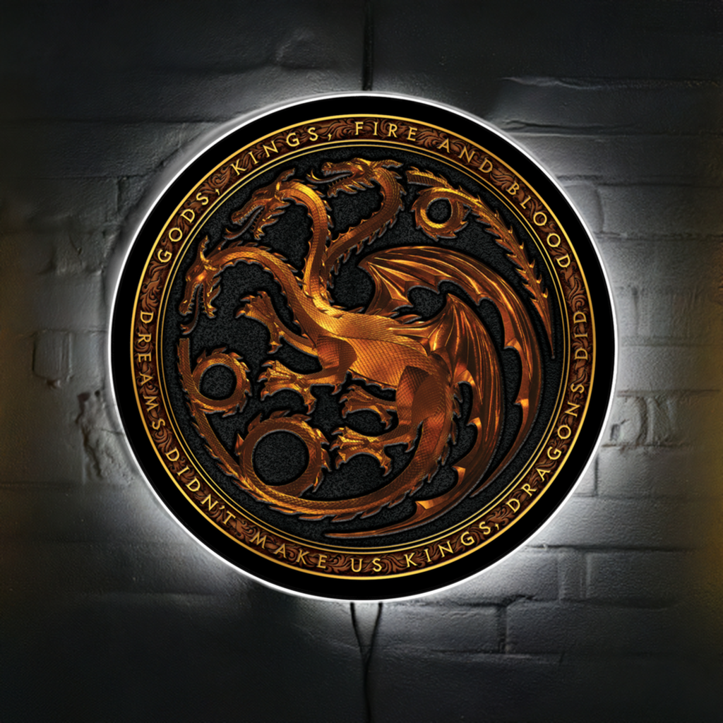 House of The Dragon LED Sign 23 in