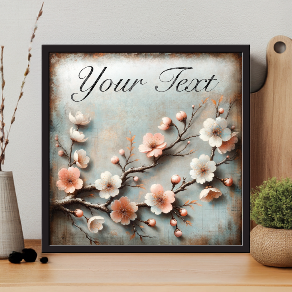 Cherry Blossom 24 x 24 Framed Canvas