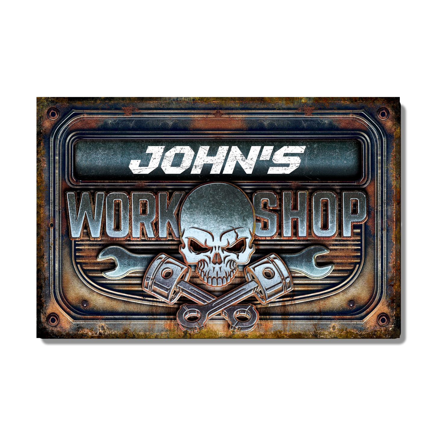Workshop Metal Sign