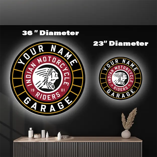 Indian Motorcycle Custom LED Sign 23 in