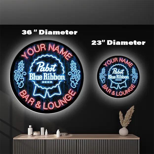 Pabst Bar Custom LED Sign 36 in