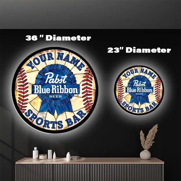 Pabst Sports Bar Custom LED Sign 36 in