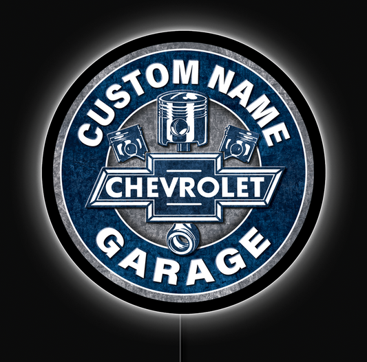 Chevrolet Garage Custom LED Sign 23 in