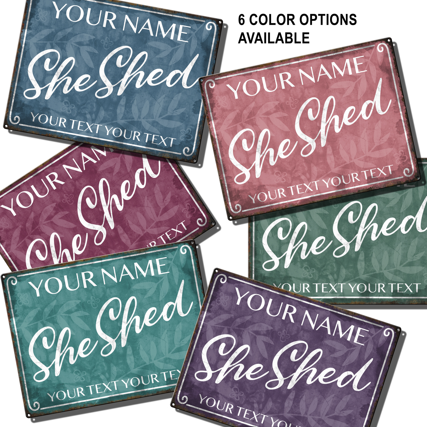 She Shed Custom Metal Sign