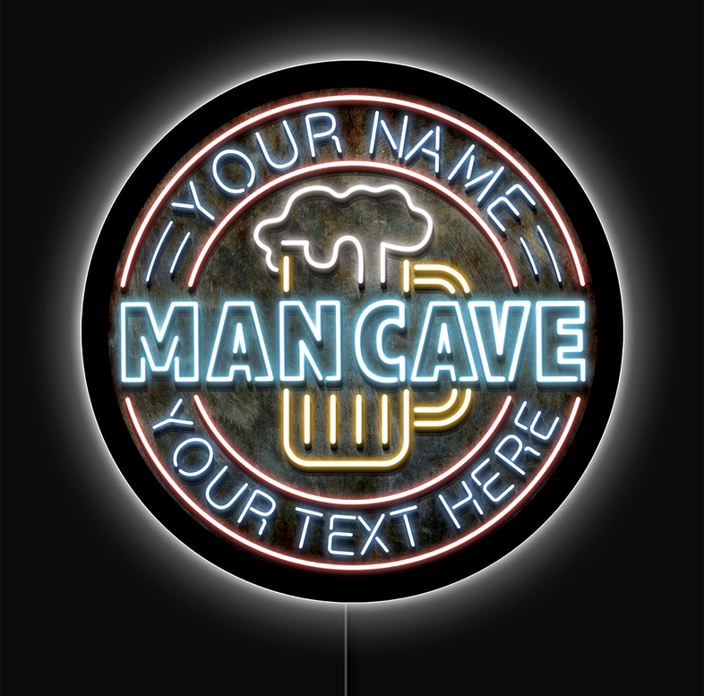 Man Cave Custom LED Sign 23 Man Cave Custom LED Sign 23