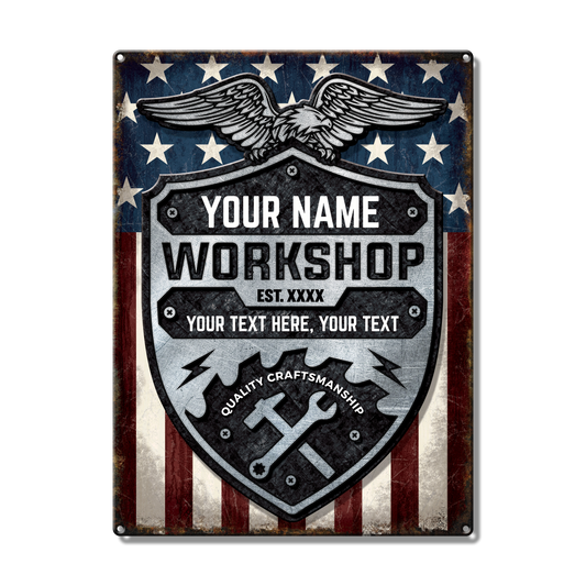American Workshop Custom Metal Sign