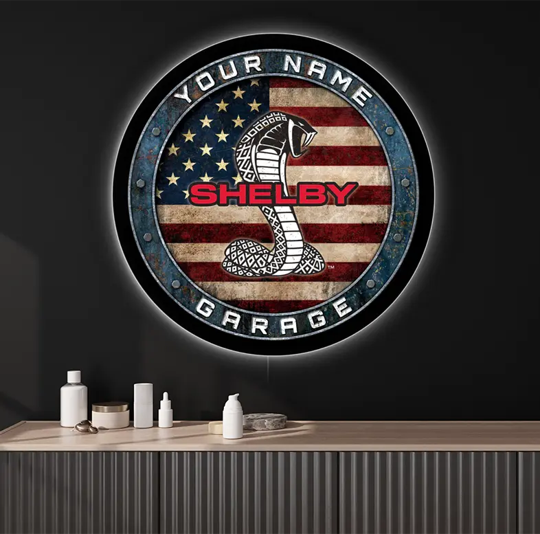 American Shelby Garage Custom LED Sign 38 in