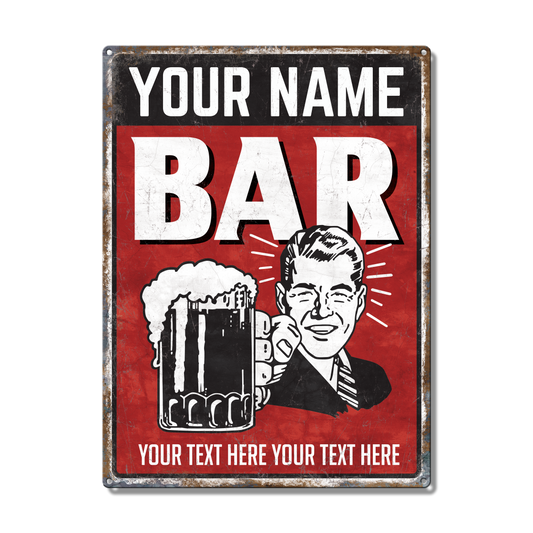 Bar Custom Metal Sign