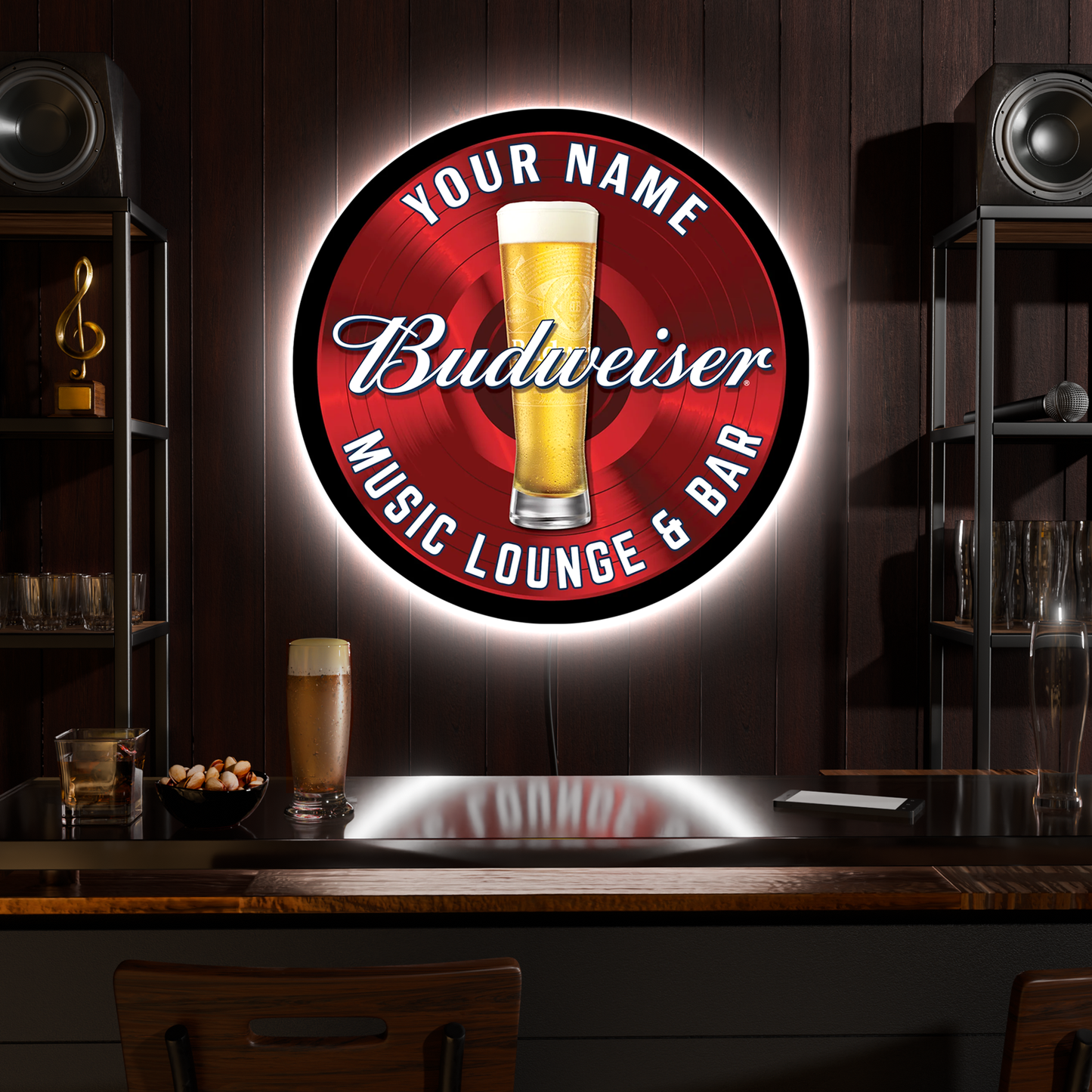 Budweiser Custom LED Sign 36 in
