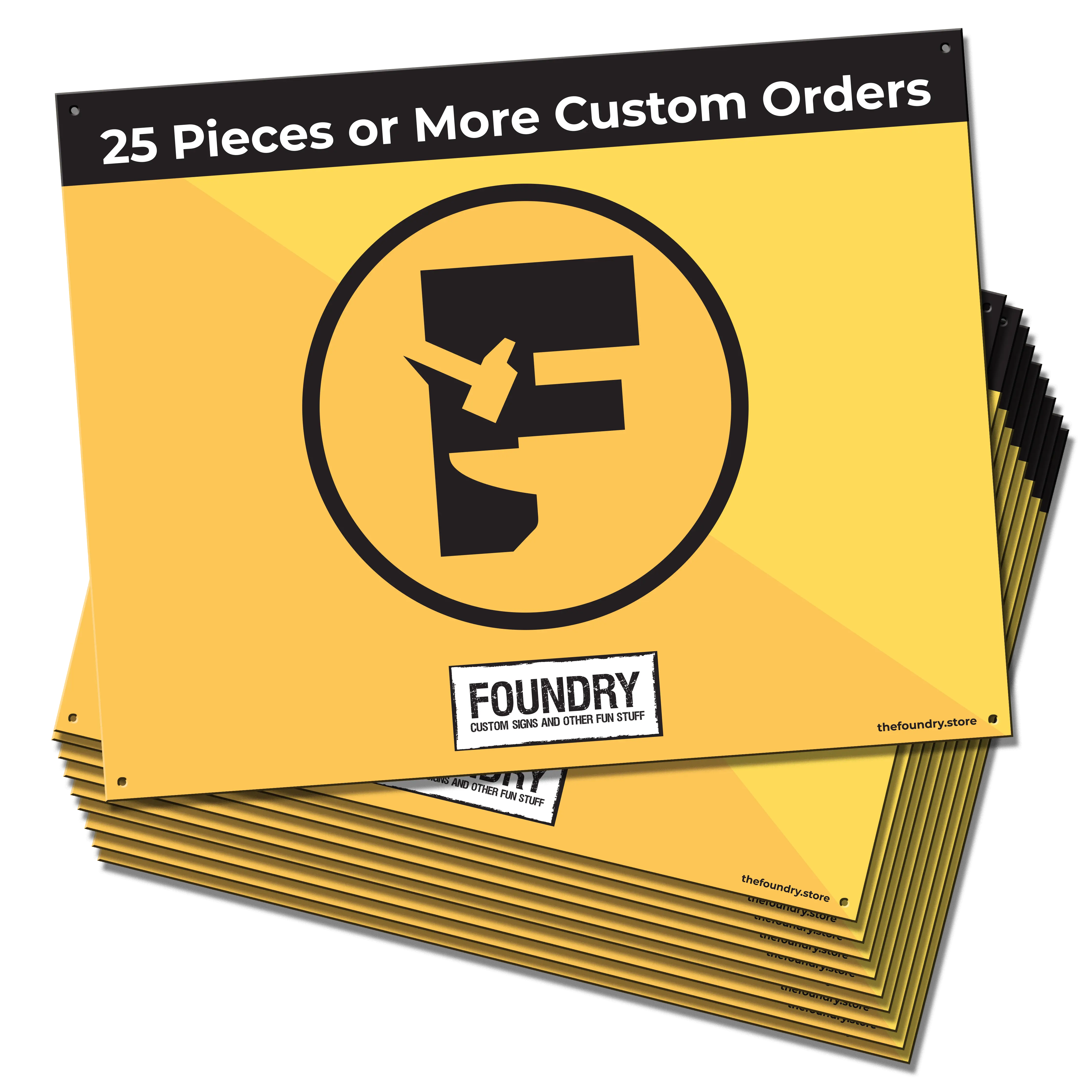 Custom Bulk Metal Signs - Horizontal – TheFoundry.Store
