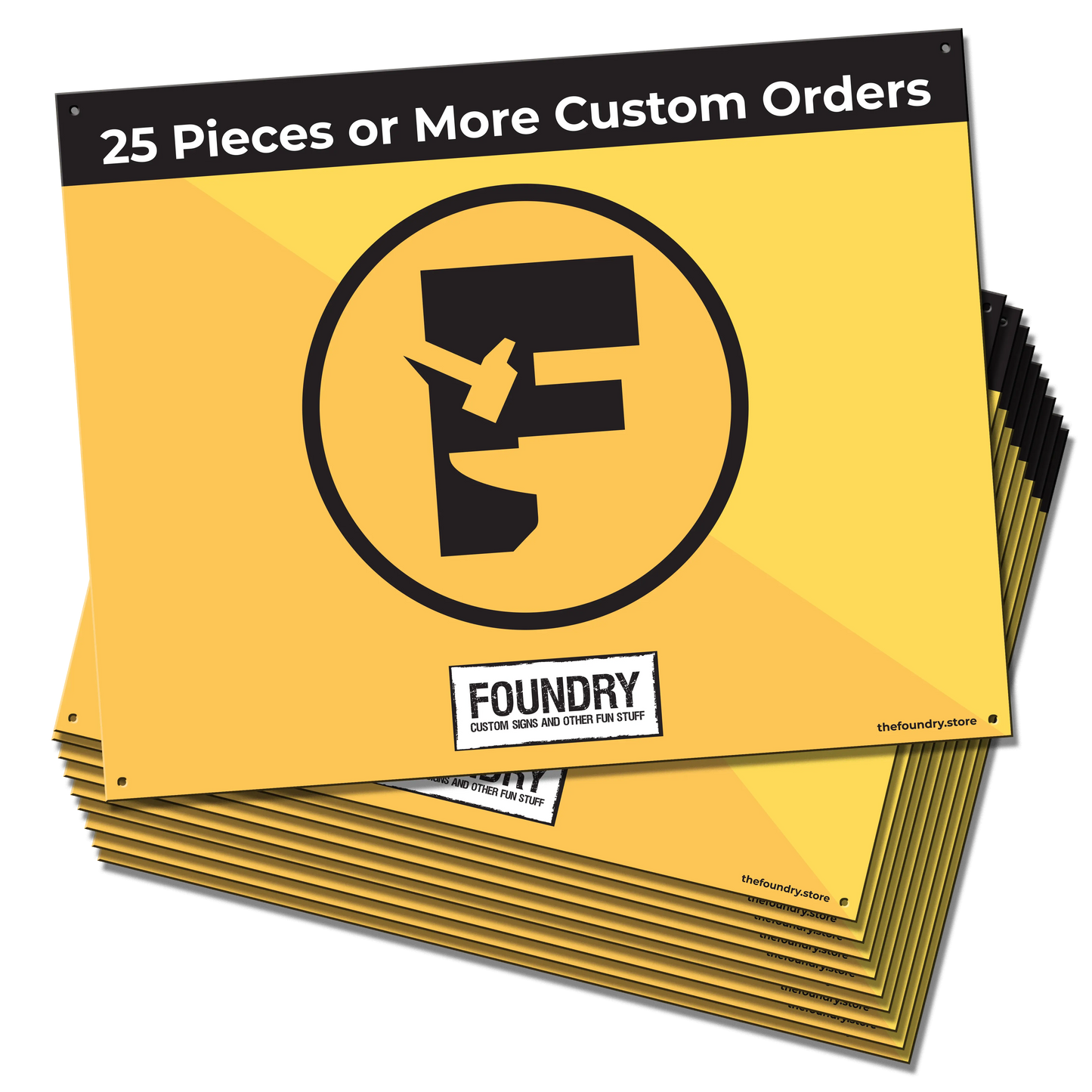 Custom Bulk Metal Signs - Horizontal – TheFoundry.Store