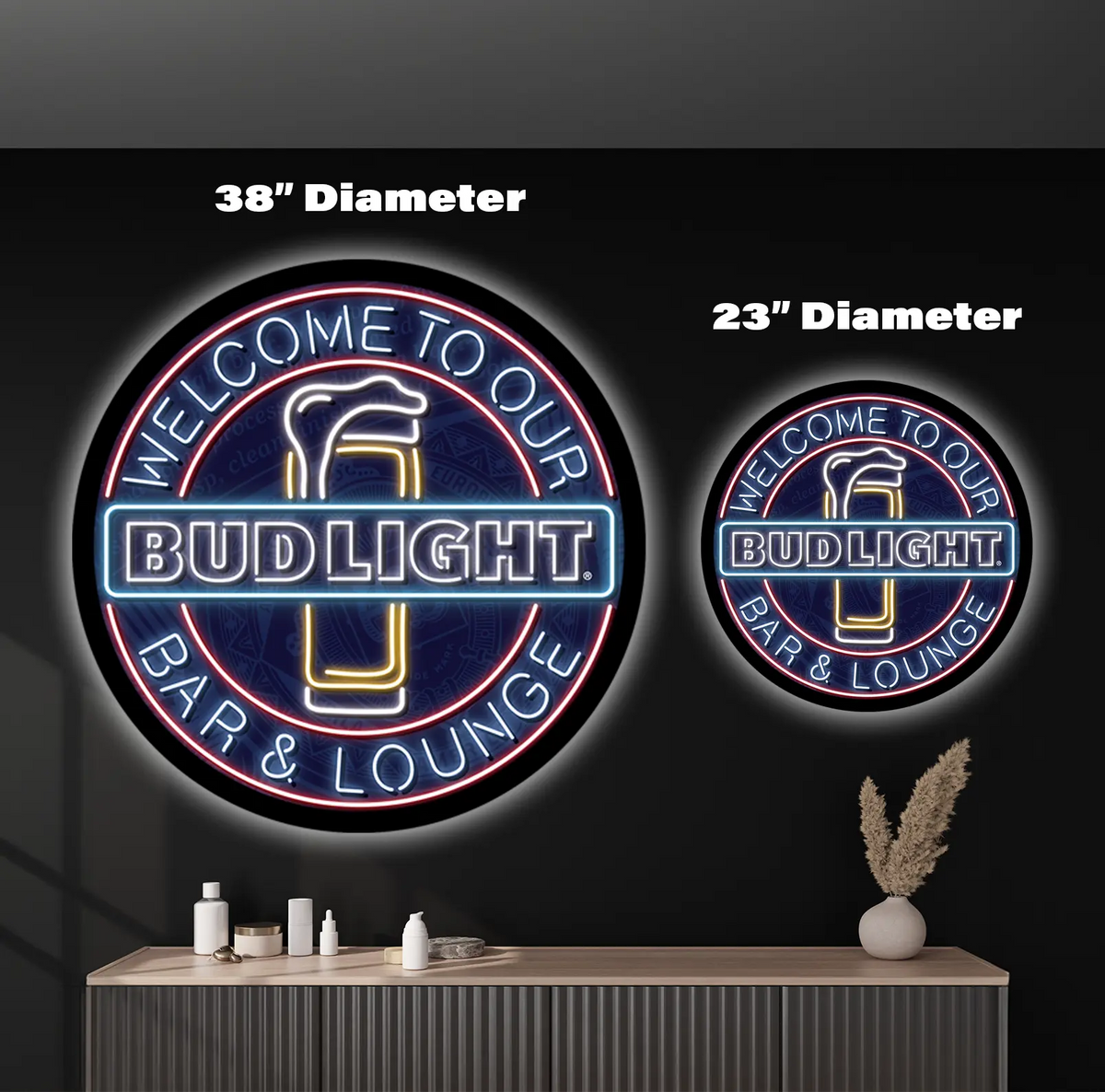 Budlight Custom LED Sign 23 in – TheFoundry.Store