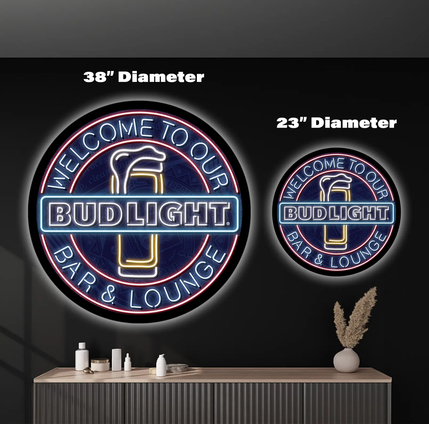 Budlight Custom LED Sign 38 in