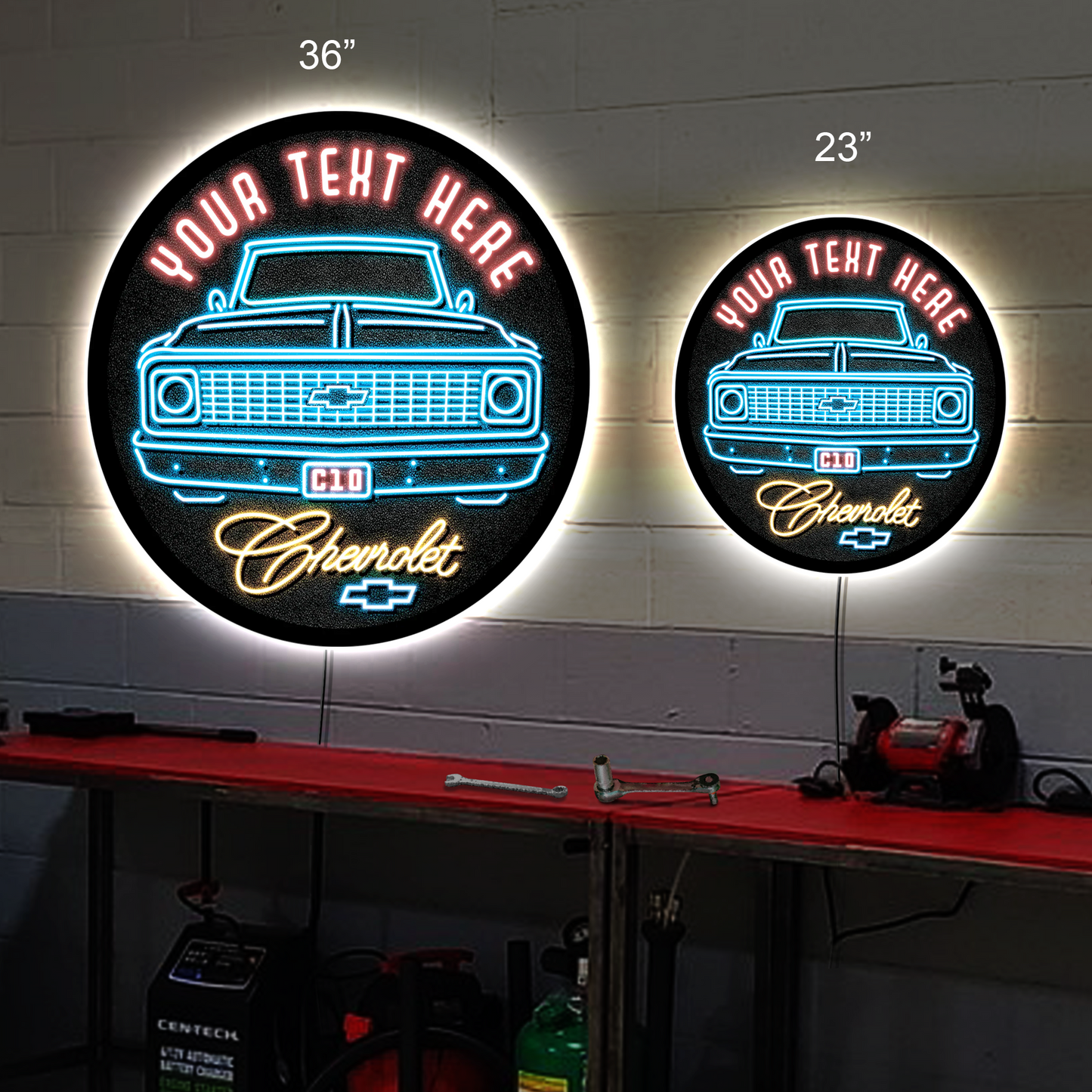 Chevrolet C10 Custom LED Sign 23 in