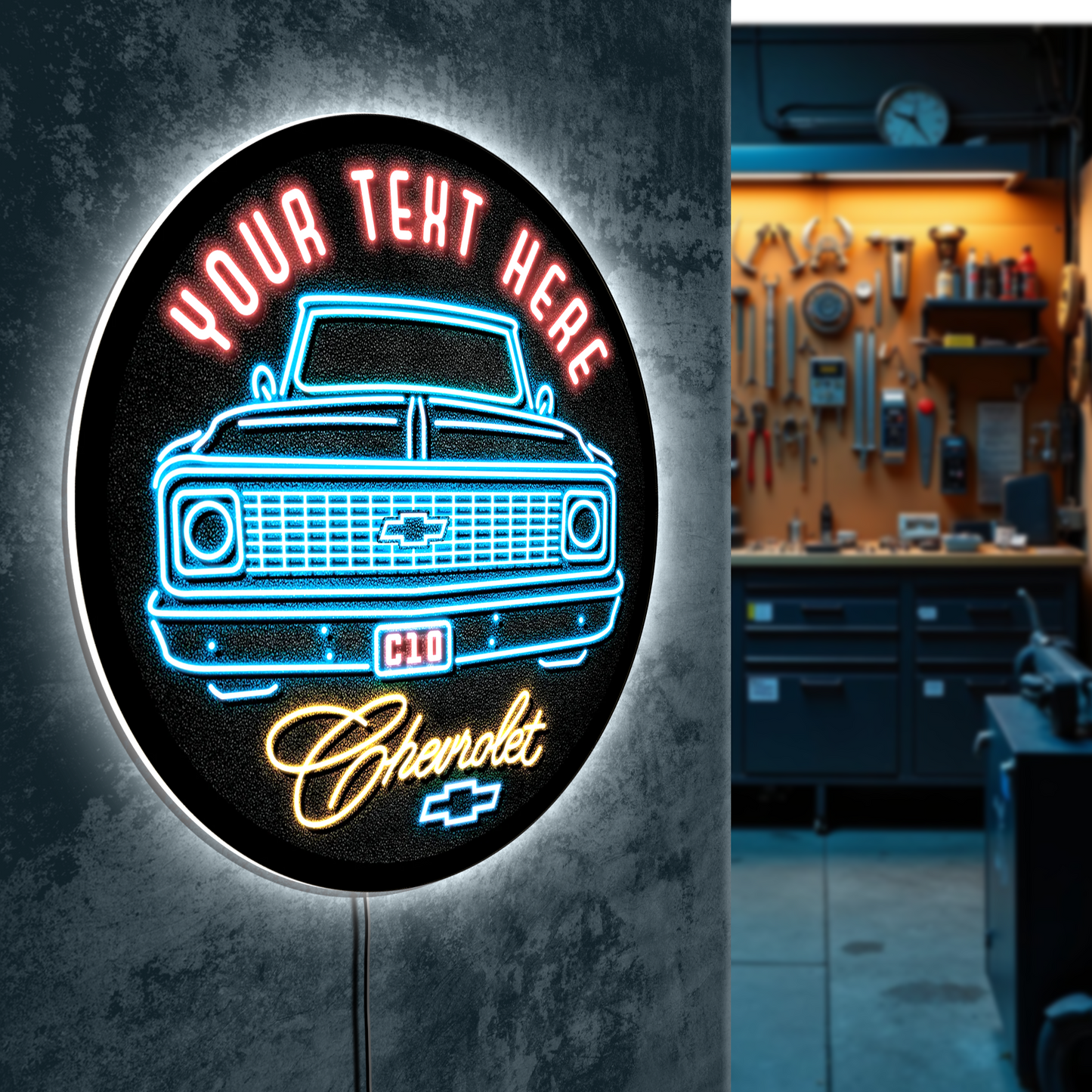 Chevrolet C10 Custom LED Sign 23 in