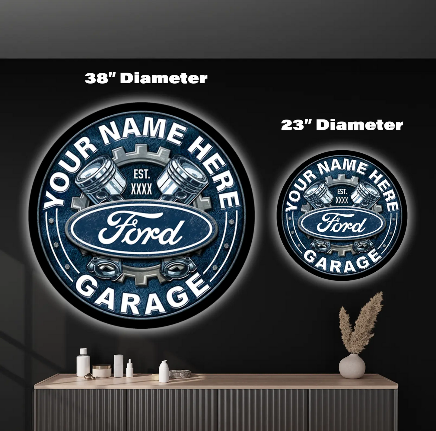 Ford Garage Custom LED Sign 23 in – TheFoundry.Store