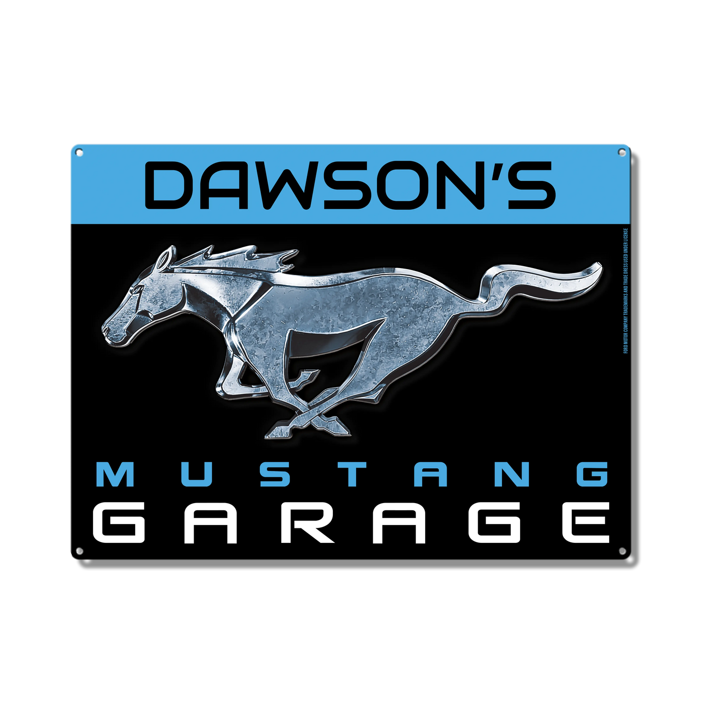 Mustang Garage Custom Metal Sign