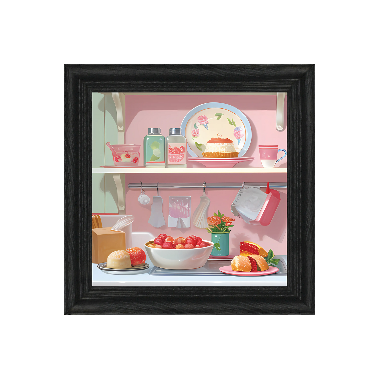 Kitchen Accent 1 Framed Canvas