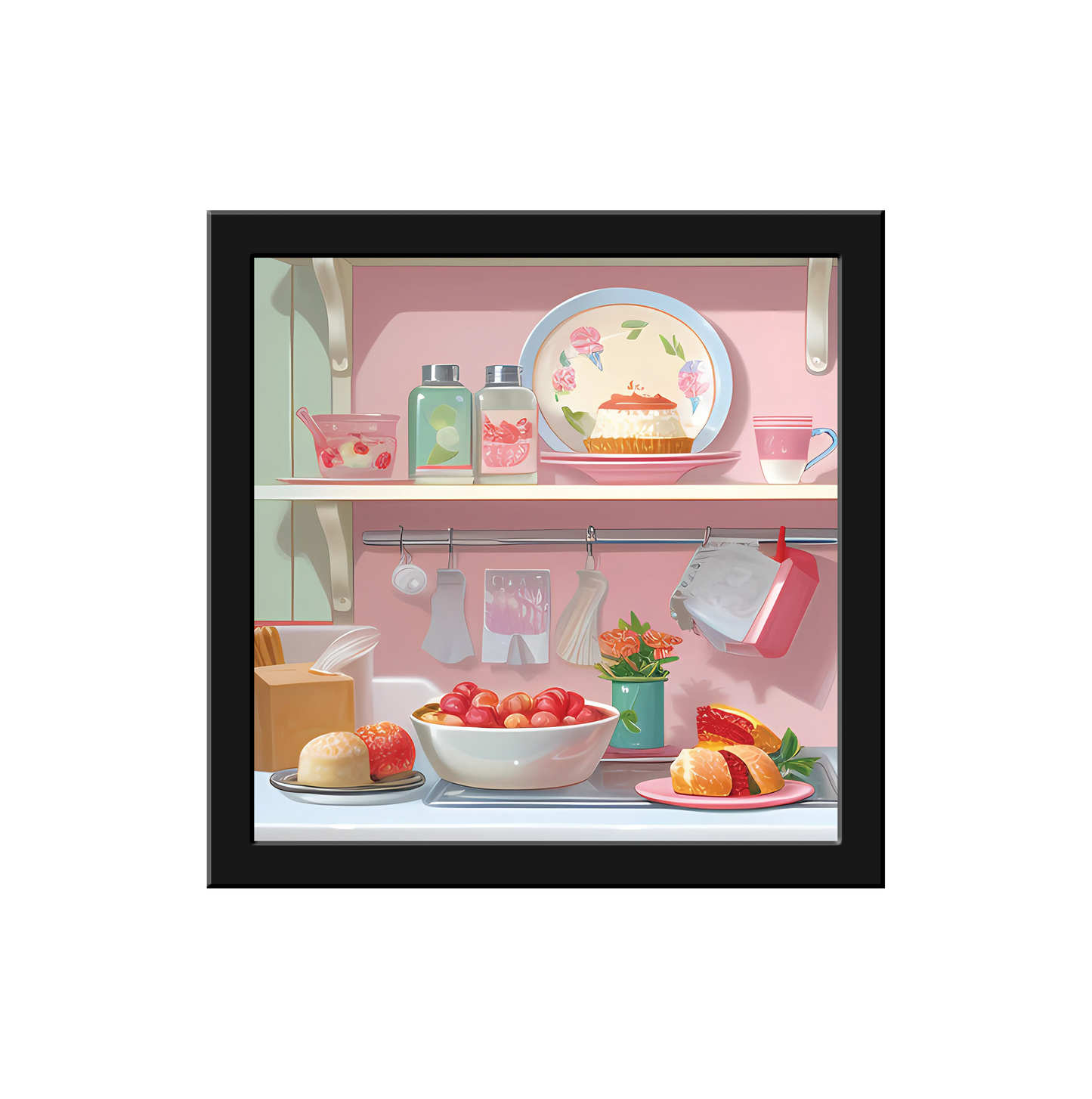 Kitchen Accent 1 16x16 Framed Canvas