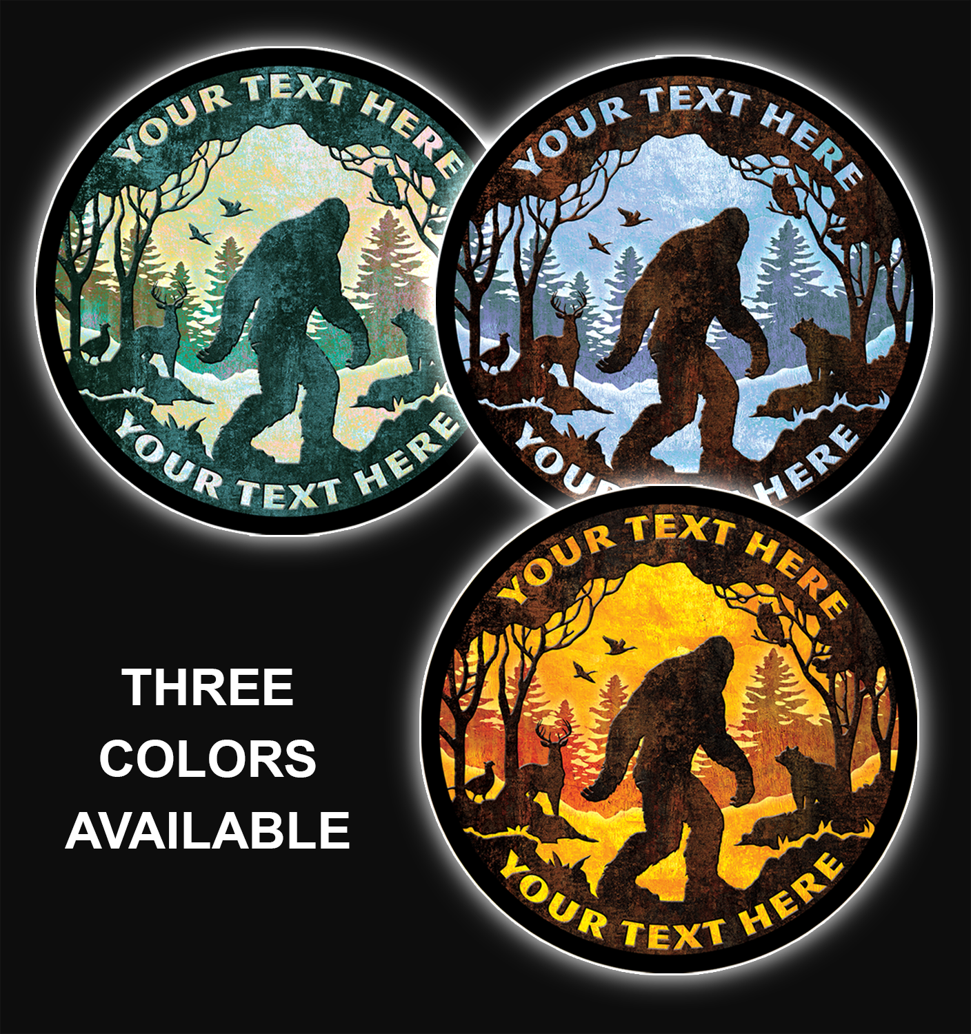 Bigfoot Custom Color LED Sign 36 in