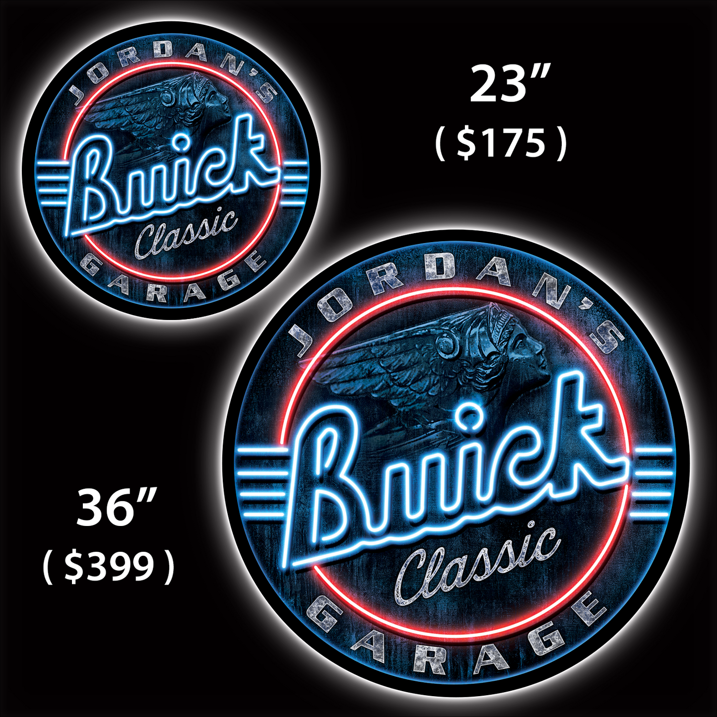 Buick Classic Custom LED Sign (23" / 36") – Lighted Wall Art