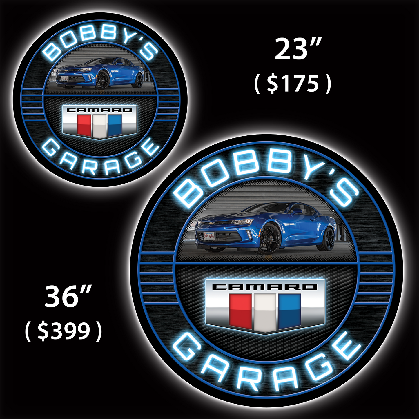 Camaro Photo  Custom LED Sign (23" / 36") – Lighted Wall Art