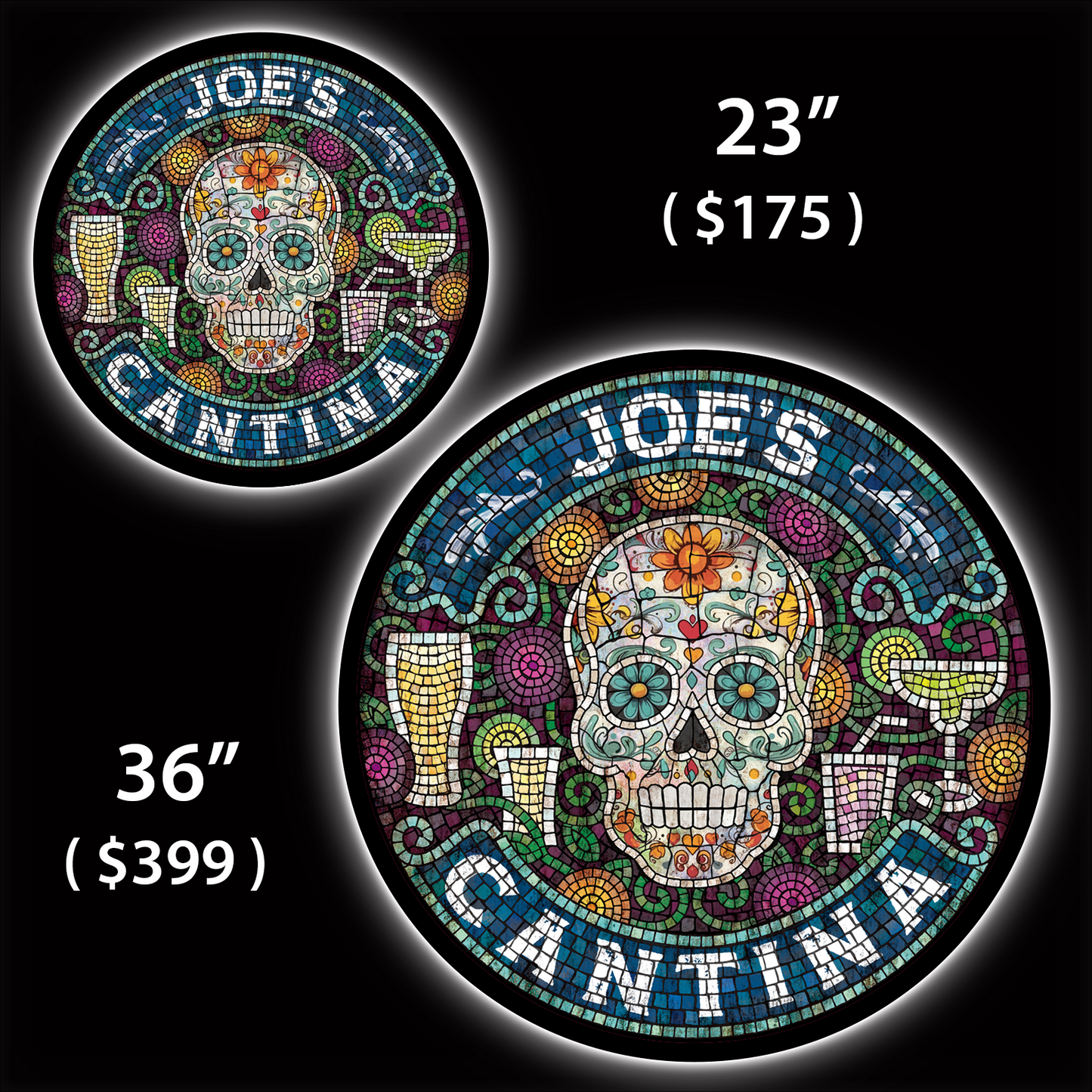 Cantina Custom Home Bar LED Sign (23" / 36") – Lighted Wall Art