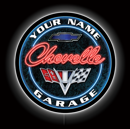 Chevelle Garage Custom LED Sign 23 in
