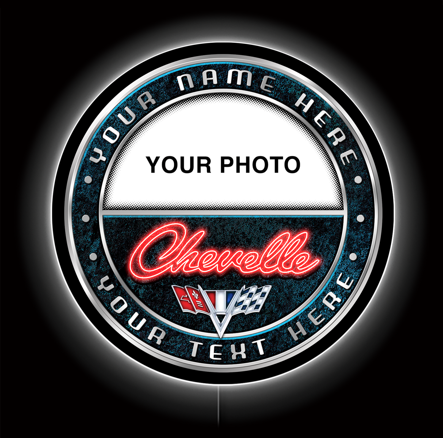 Chevelle Photo Custom LED Sign 23 in
