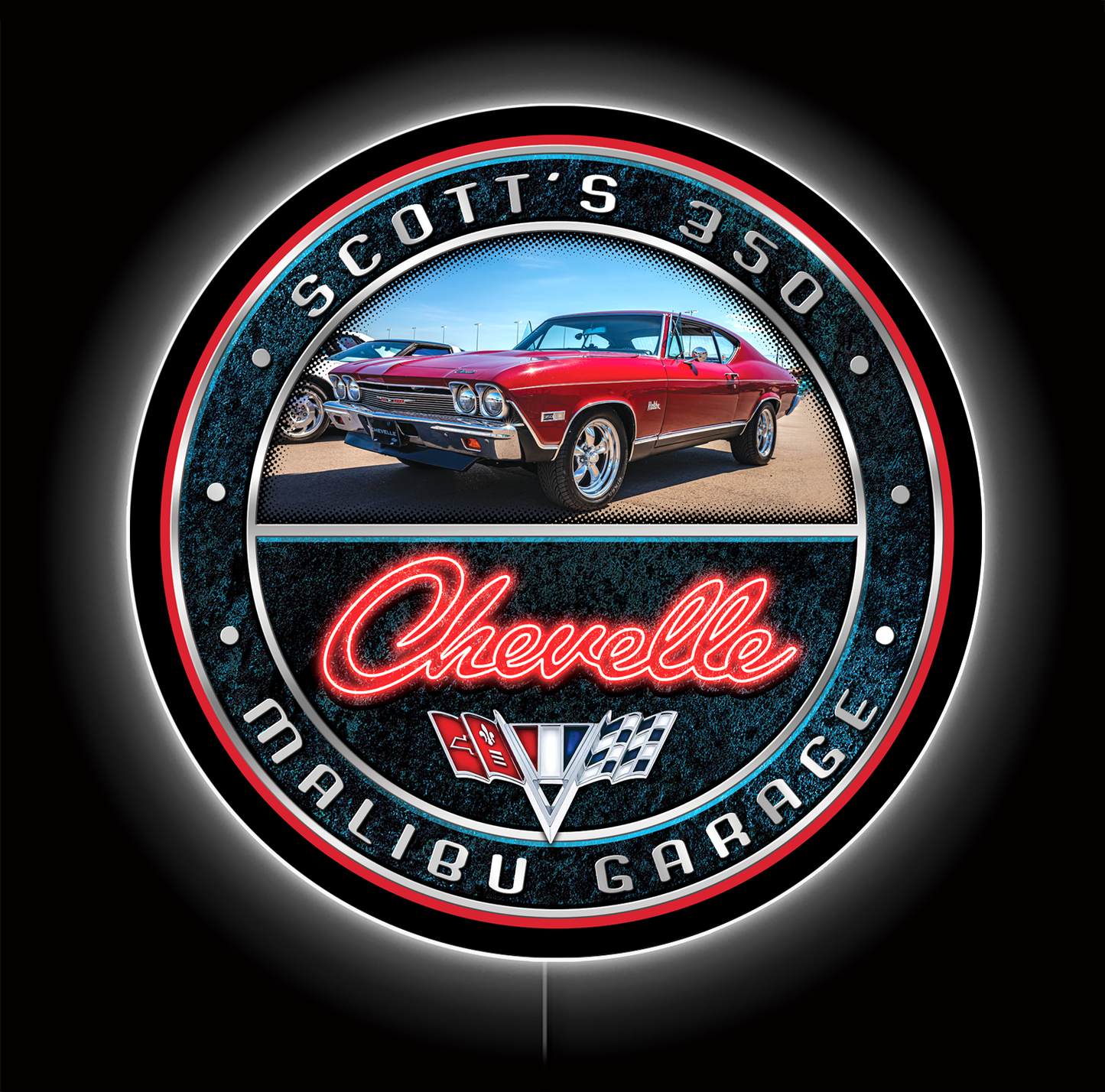 Chevelle Photo Custom LED Sign 23 in