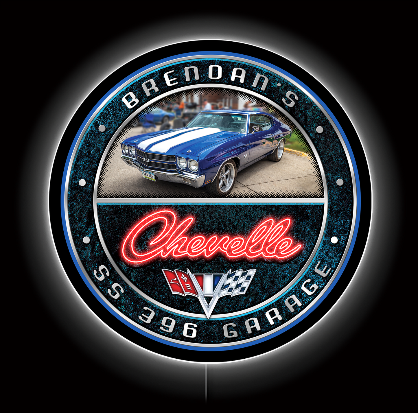 Chevelle Photo Custom LED Sign 23 in