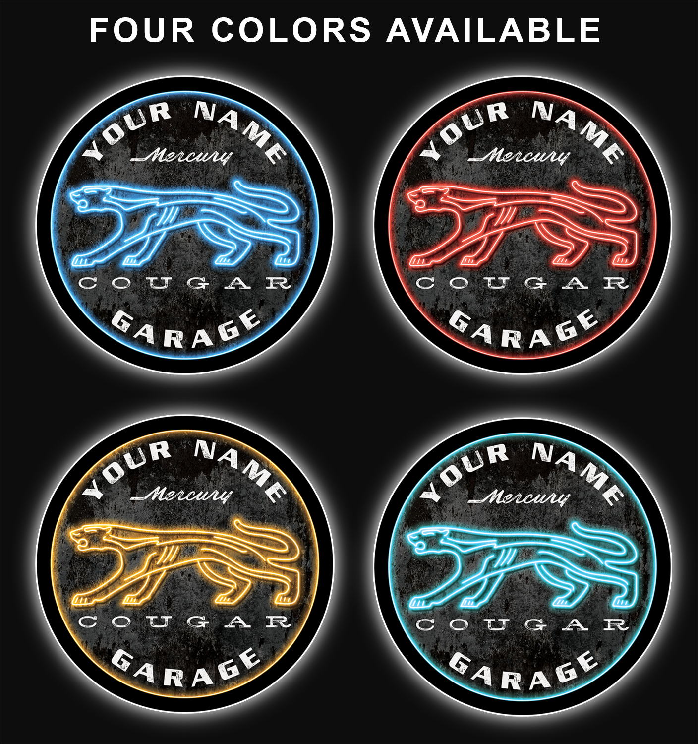 Cougar Garage Custom LED Sign (23" / 36") – Lighted Wall Art