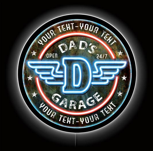 Dad's Garage Custom LED Sign 36 in