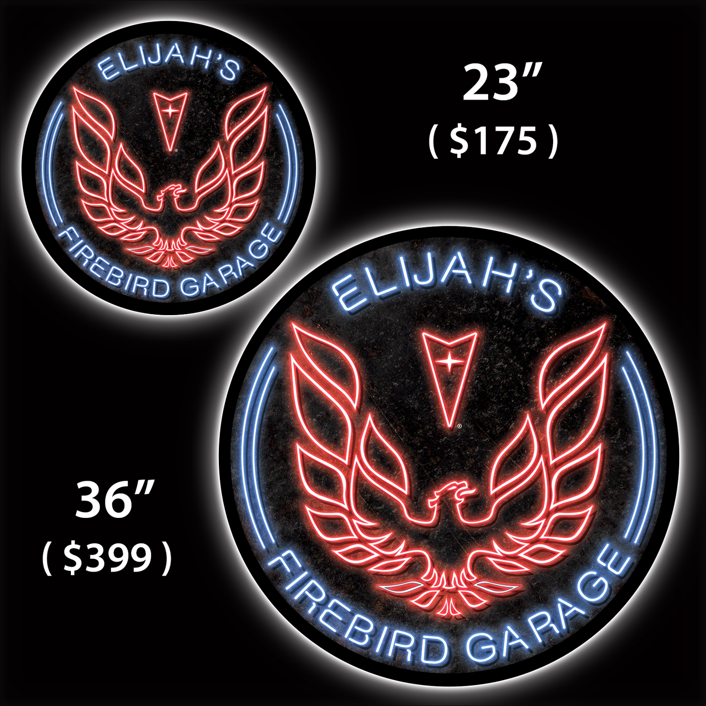 Firebird Neon Custom LED Sign (23" / 36") – Lighted Wall Art