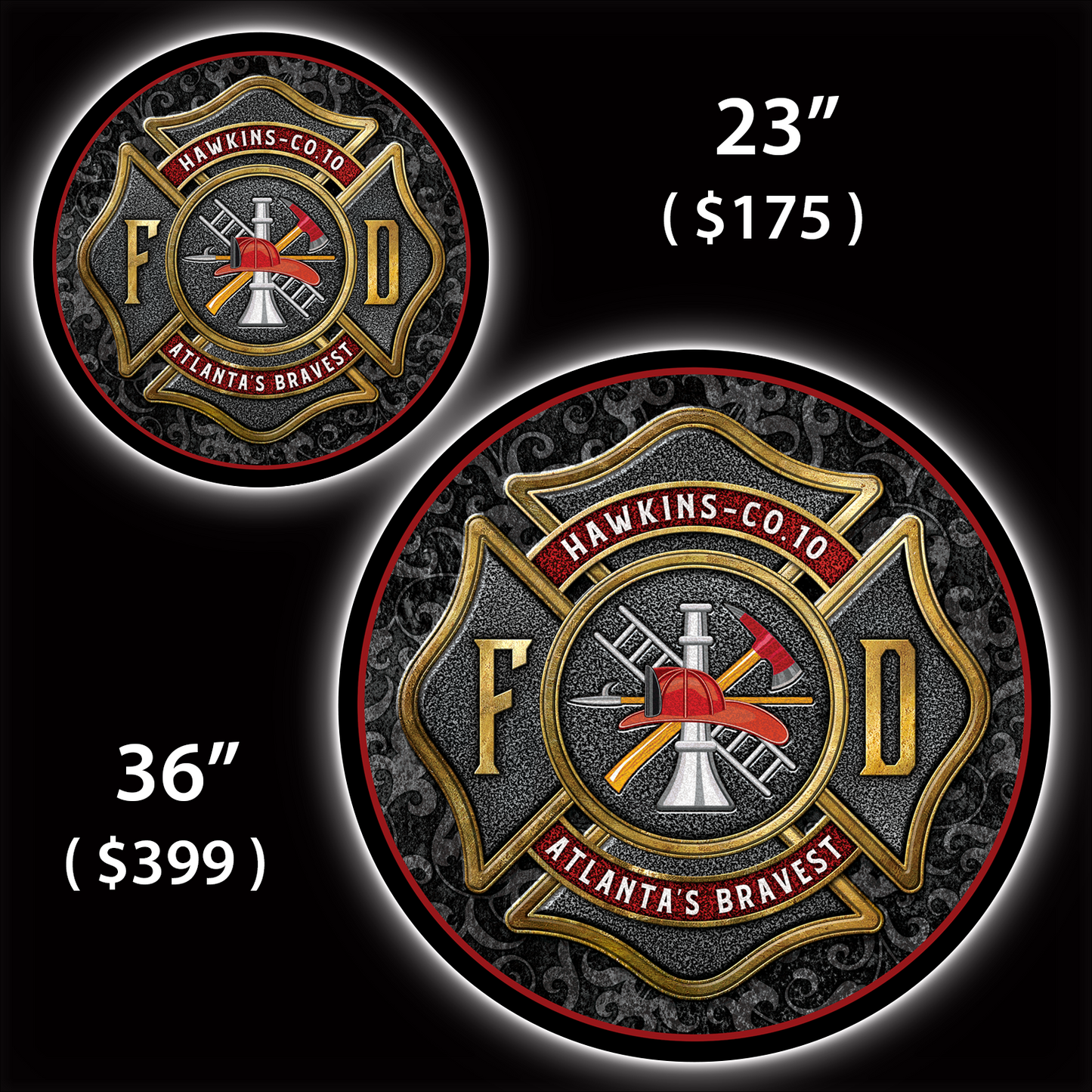 Firefighter Custom LED Sign (23" / 36") – Lighted Wall Art