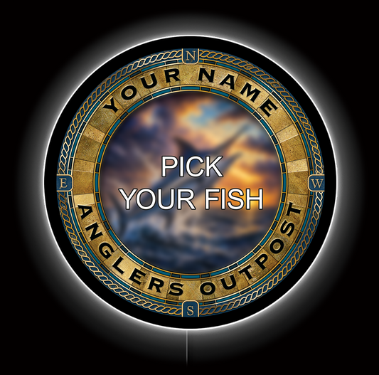 Anglers Outpost Custom LED Sign (23" / 36") – Lighted Wall Art