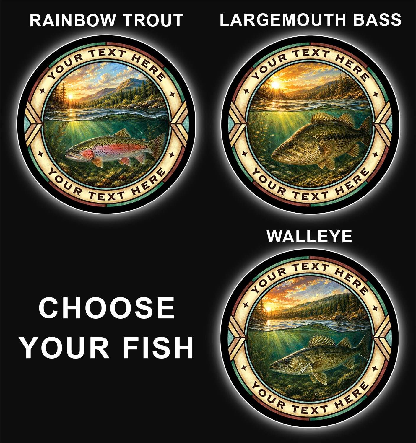 Fishing Custom LED Sign (23" / 36") – Lighted Wall Art