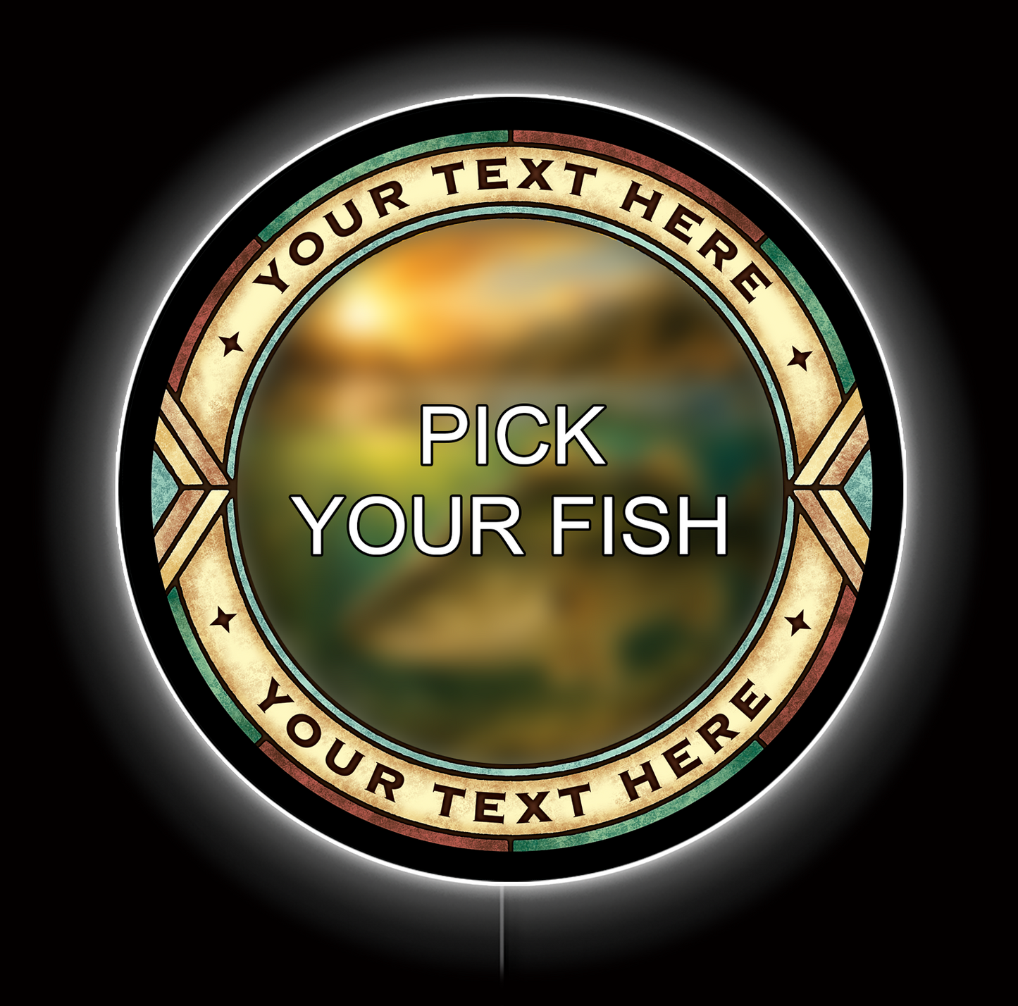 Fishing Custom LED Sign (23" / 36") – Lighted Wall Art
