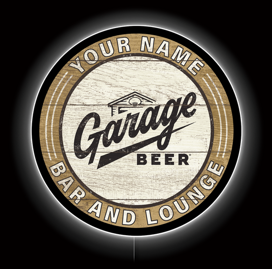 Garage Beer Custom LED Sign 36 in