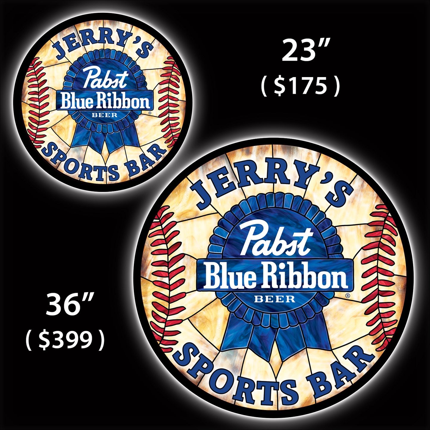 Pabst Sports Bar Custom Home Bar LED Sign (23" / 36") – Lighted Wall Art
