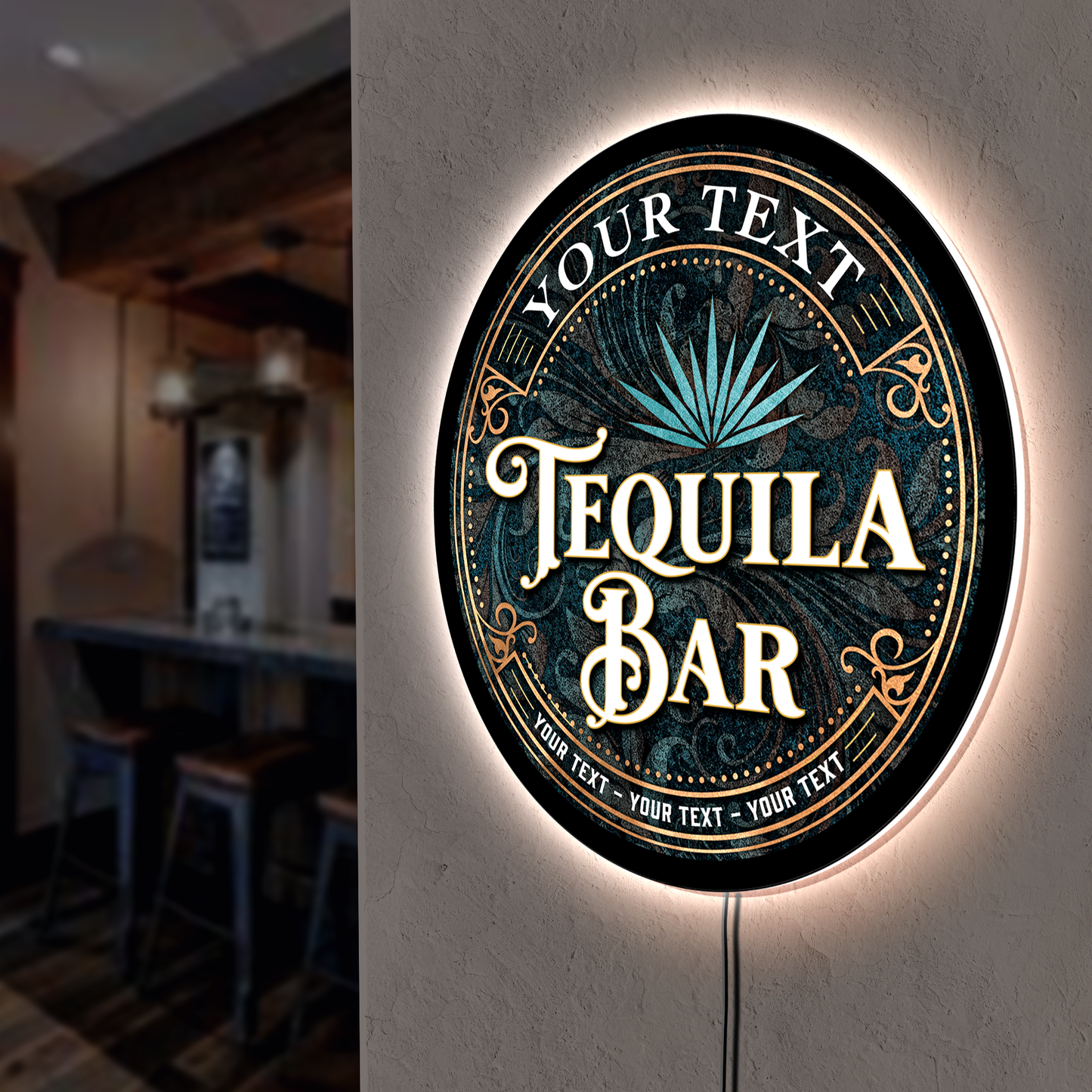 Tequila Bar Custom LED Sign 36 in
