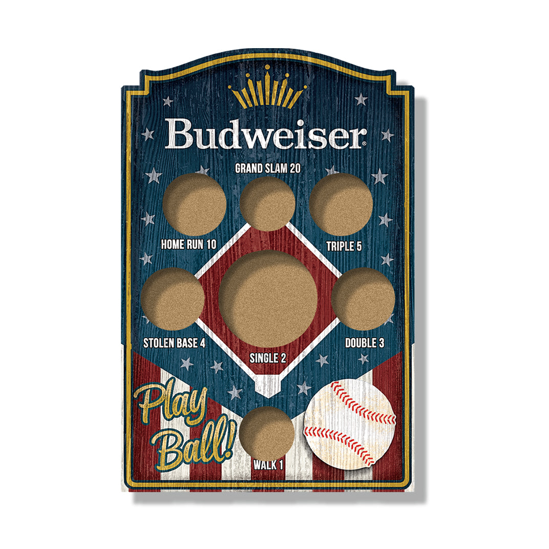 Budweiser Wall Mounted “Play Ball” Bean Bag Toss Game Wholesale